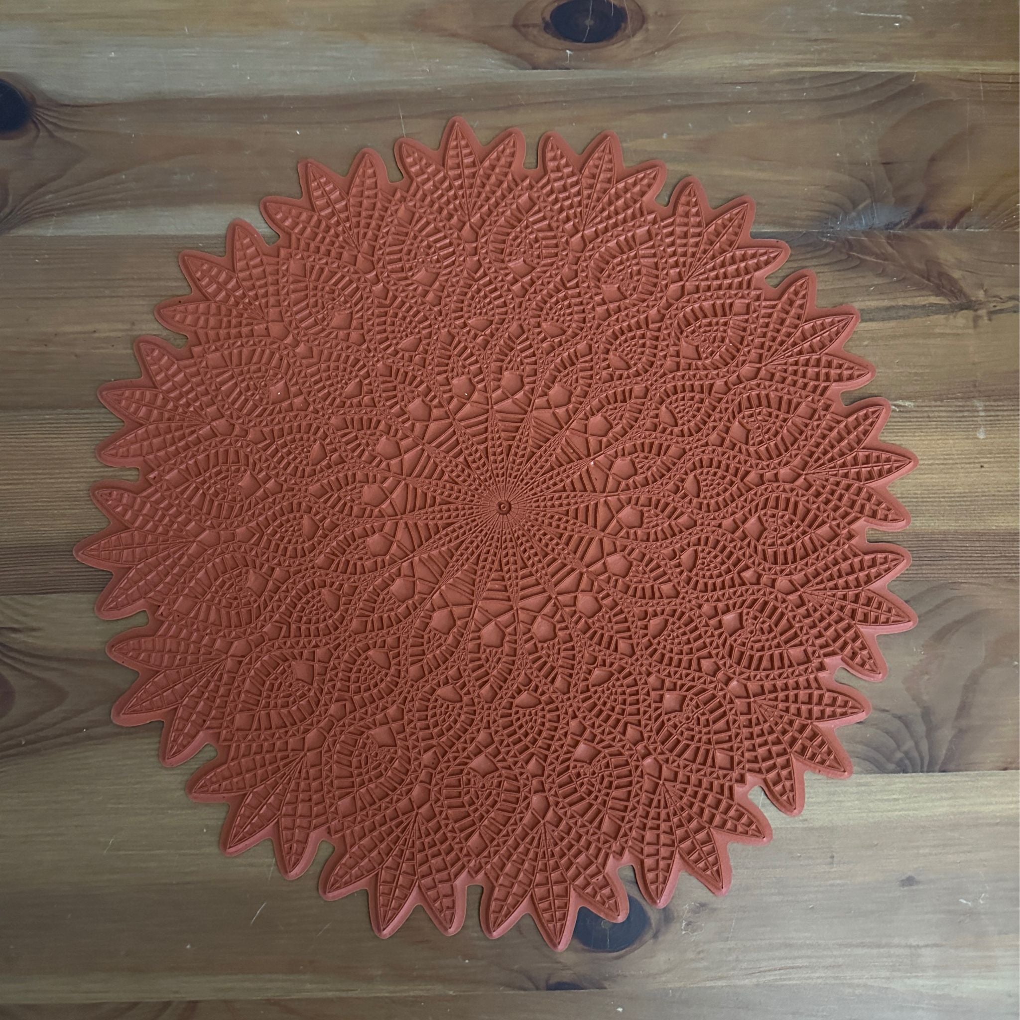 12" - Solar Radiance - Mandala Texture Mat #2