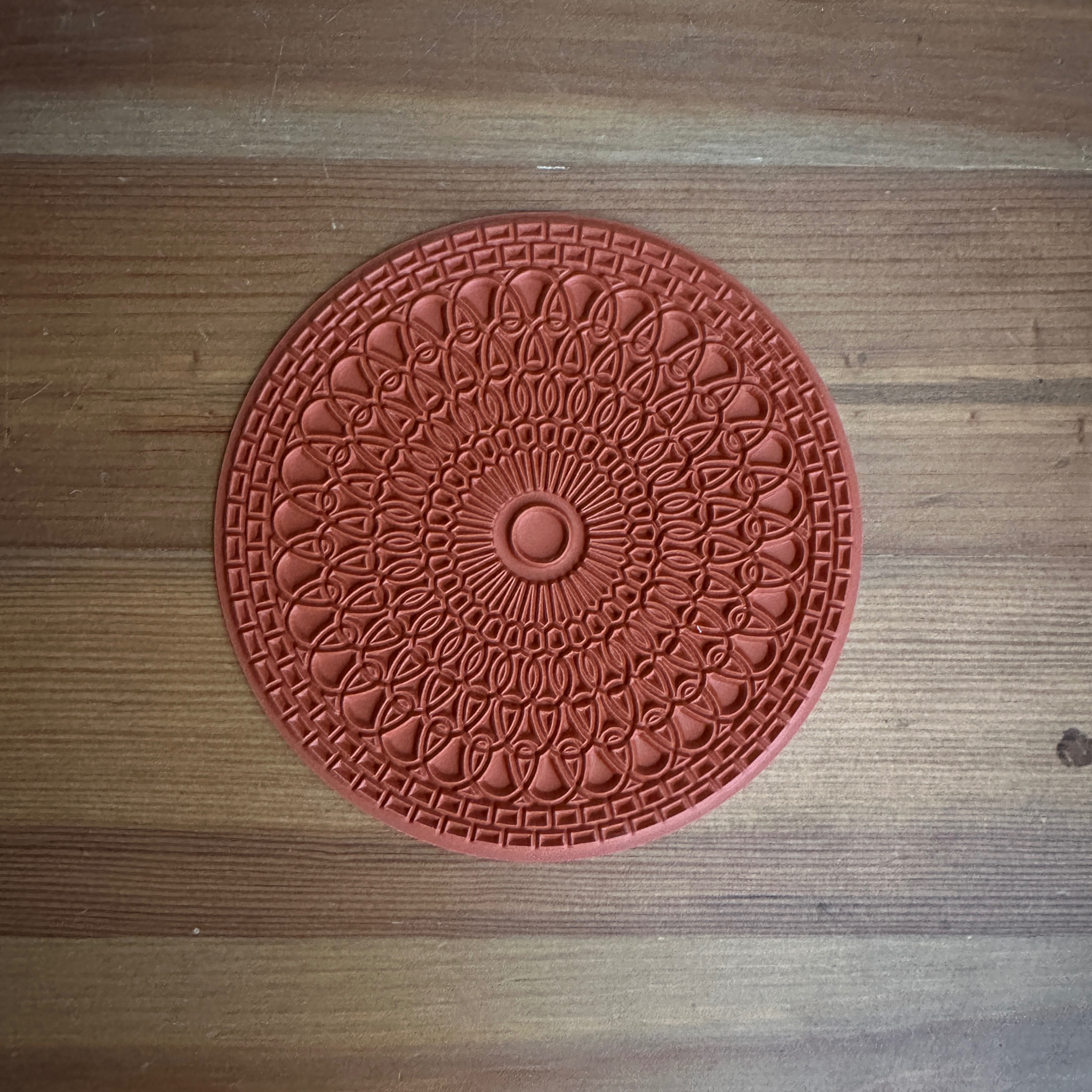 4.25" - Serenity Spiral Mandala Texture Mat
