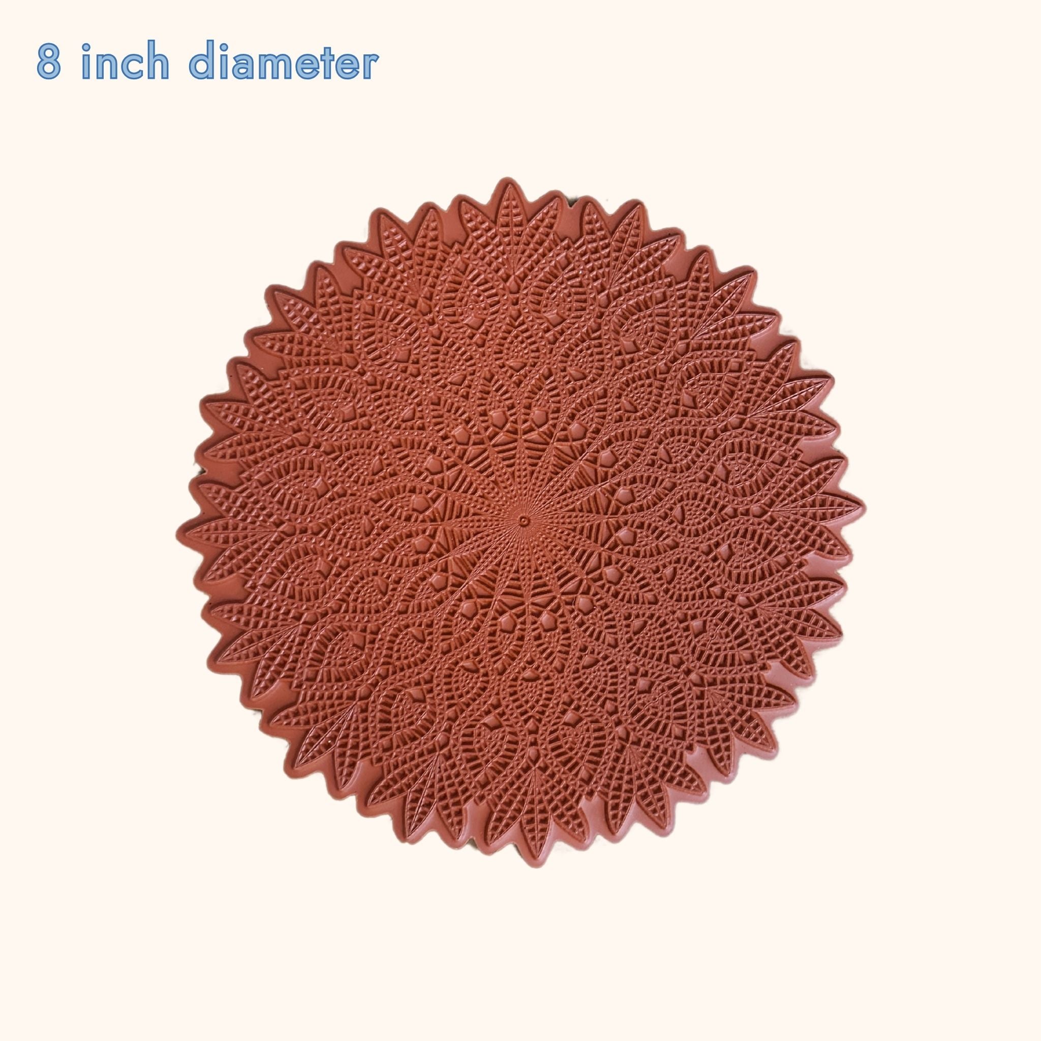 8" - Solar Radiance - Mandala Texture Mat #2