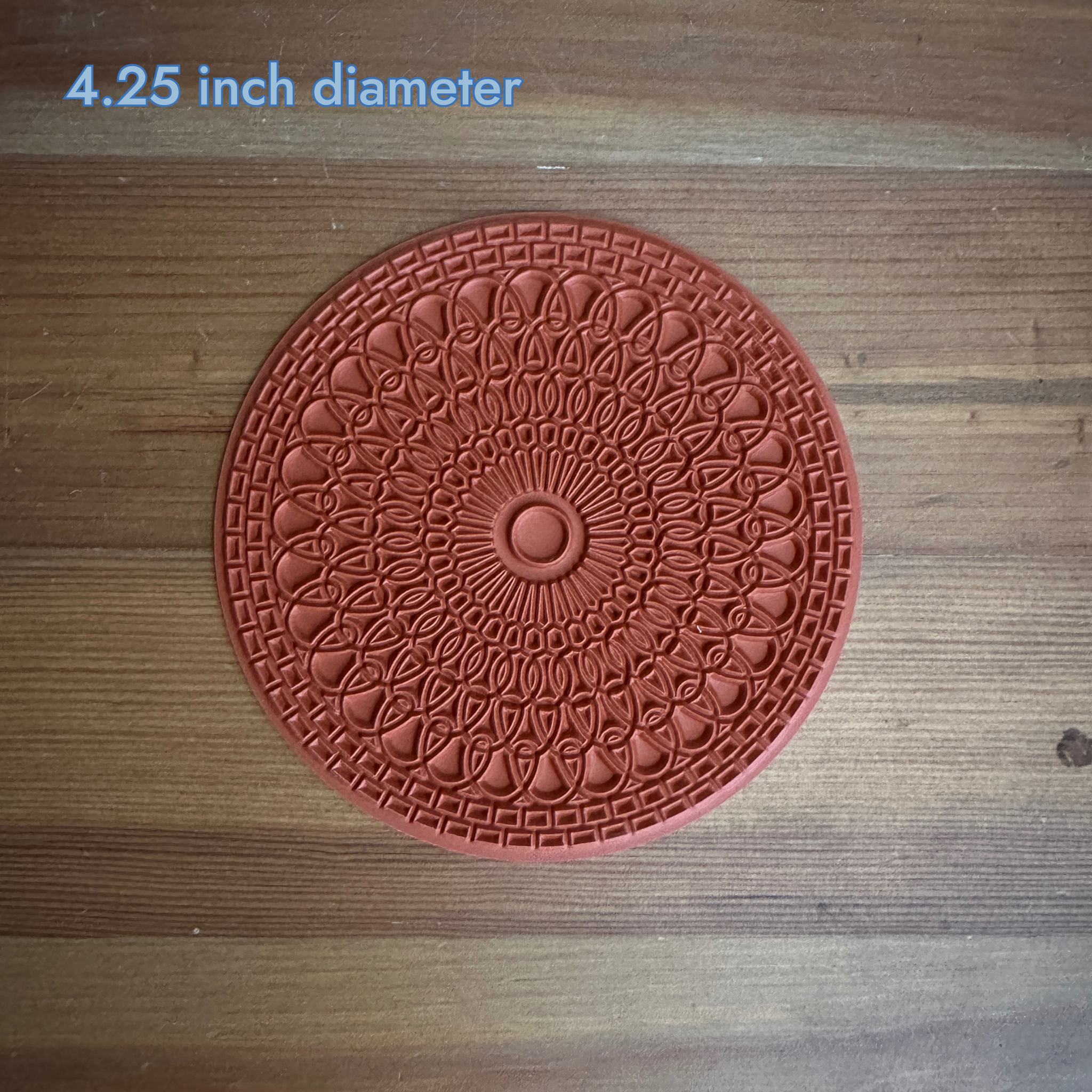 Serenity Spiral - Mandala Texture Mat - Set of 3 (4.25" + 8" + 12")