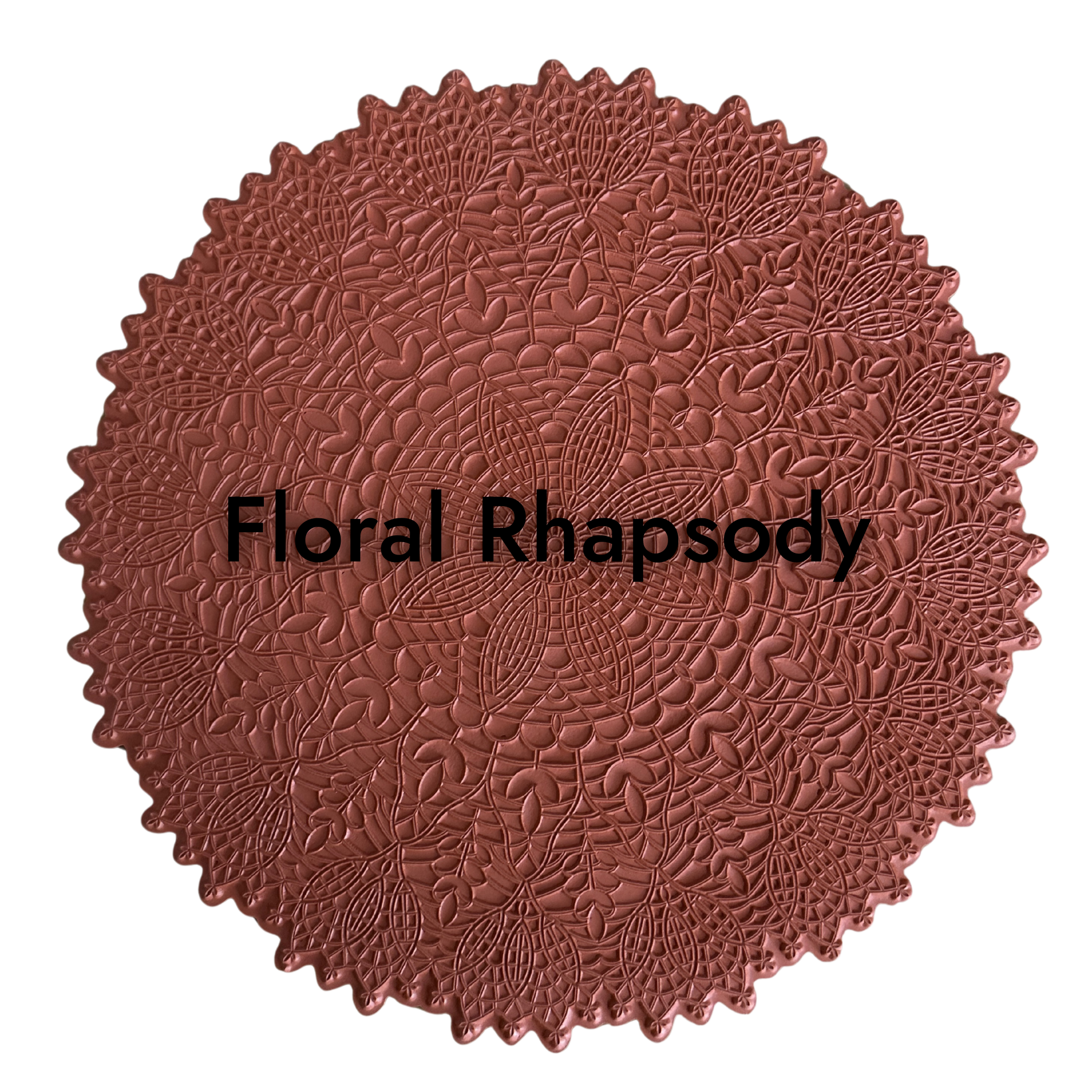 12" - Mandala Texture Mat Set - Set of 3 (1 x Serenity Spiral; 1x Solar Radiance; 1x Floral Rhapsody)