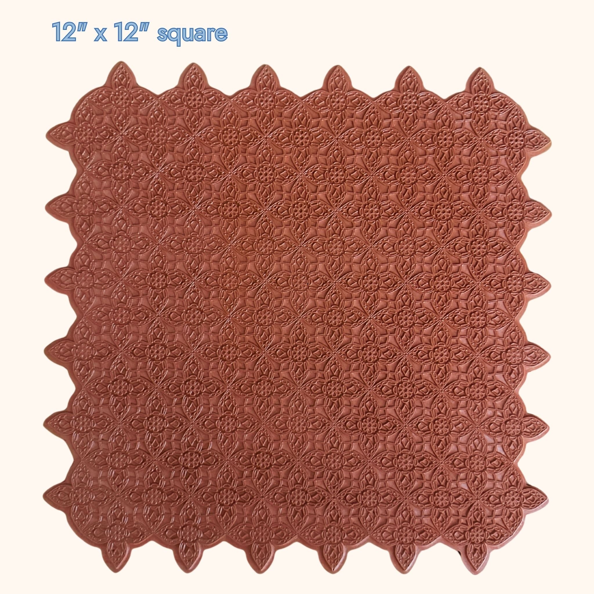 12" x 12" - Petal Prism - Mandala Texture Mat #4