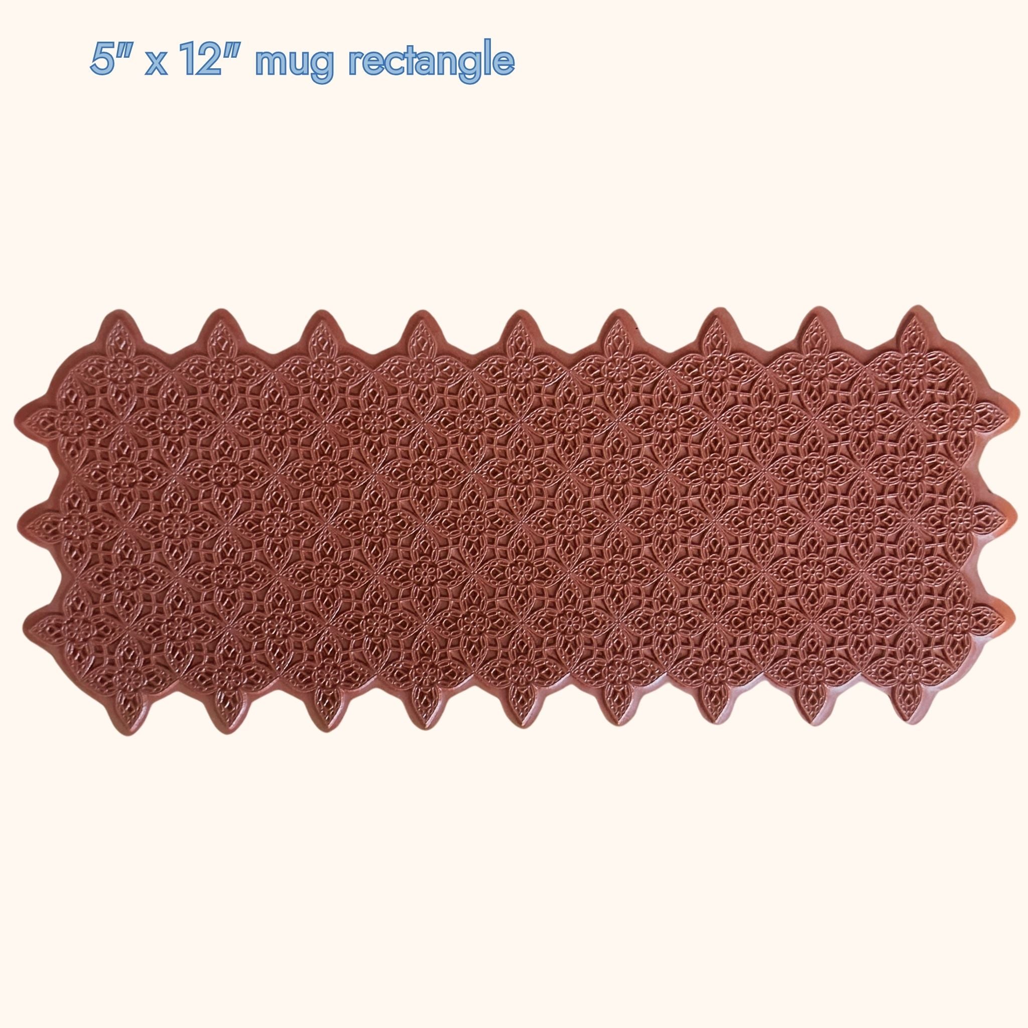 5" x 12" - Petal Prism - Mandala Texture Mat #4