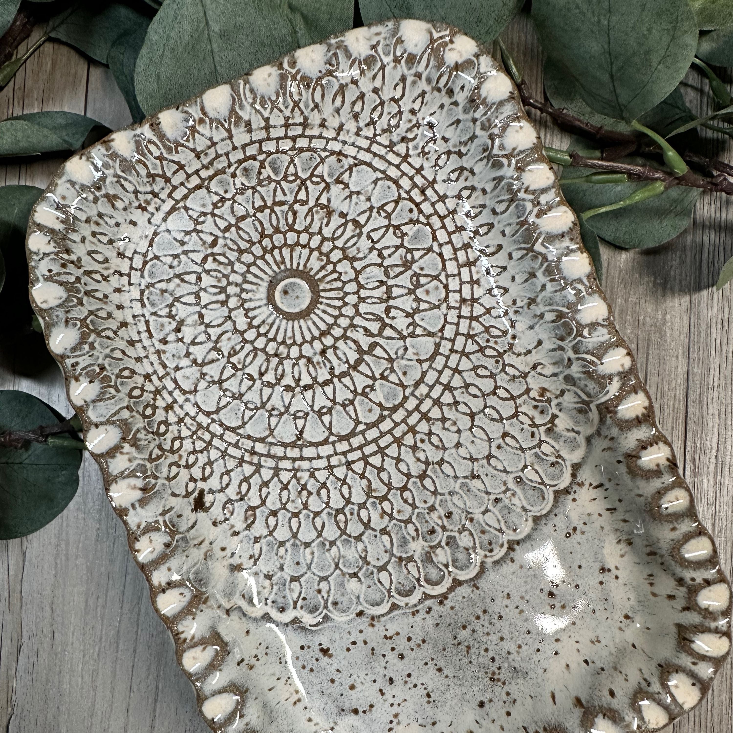 Serenity Spiral - Mandala Texture Mat - Set of 3 (4.25" + 8" + 12")