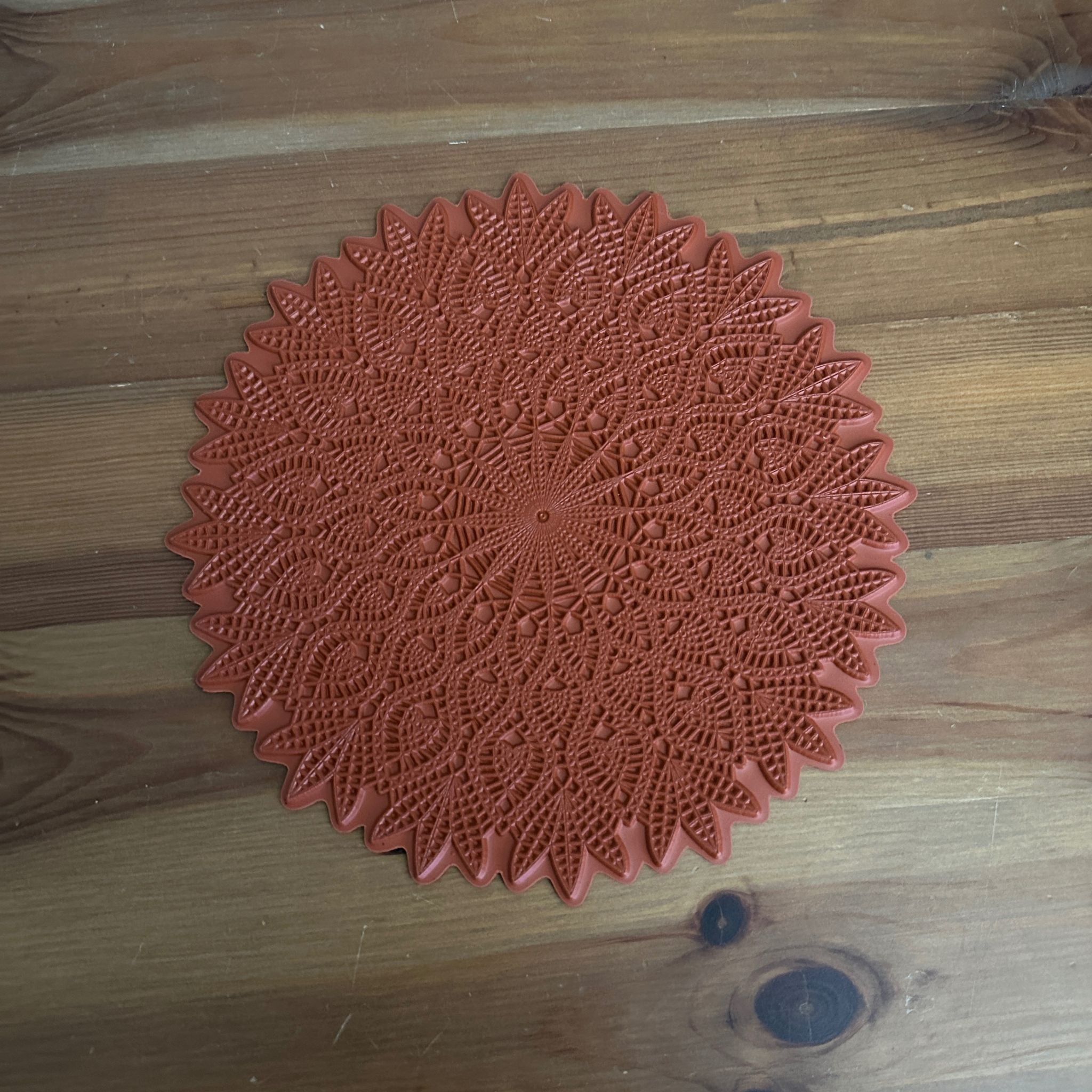 8" - Solar Radiance - Mandala Texture Mat #2