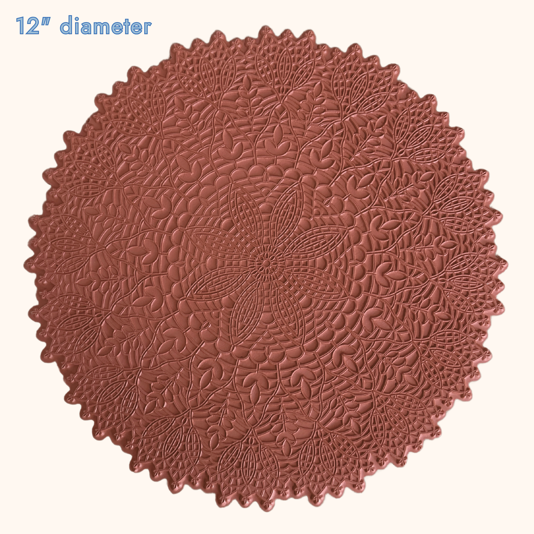 12" - Floral Rhapsody - Mandala Texture Mat #3