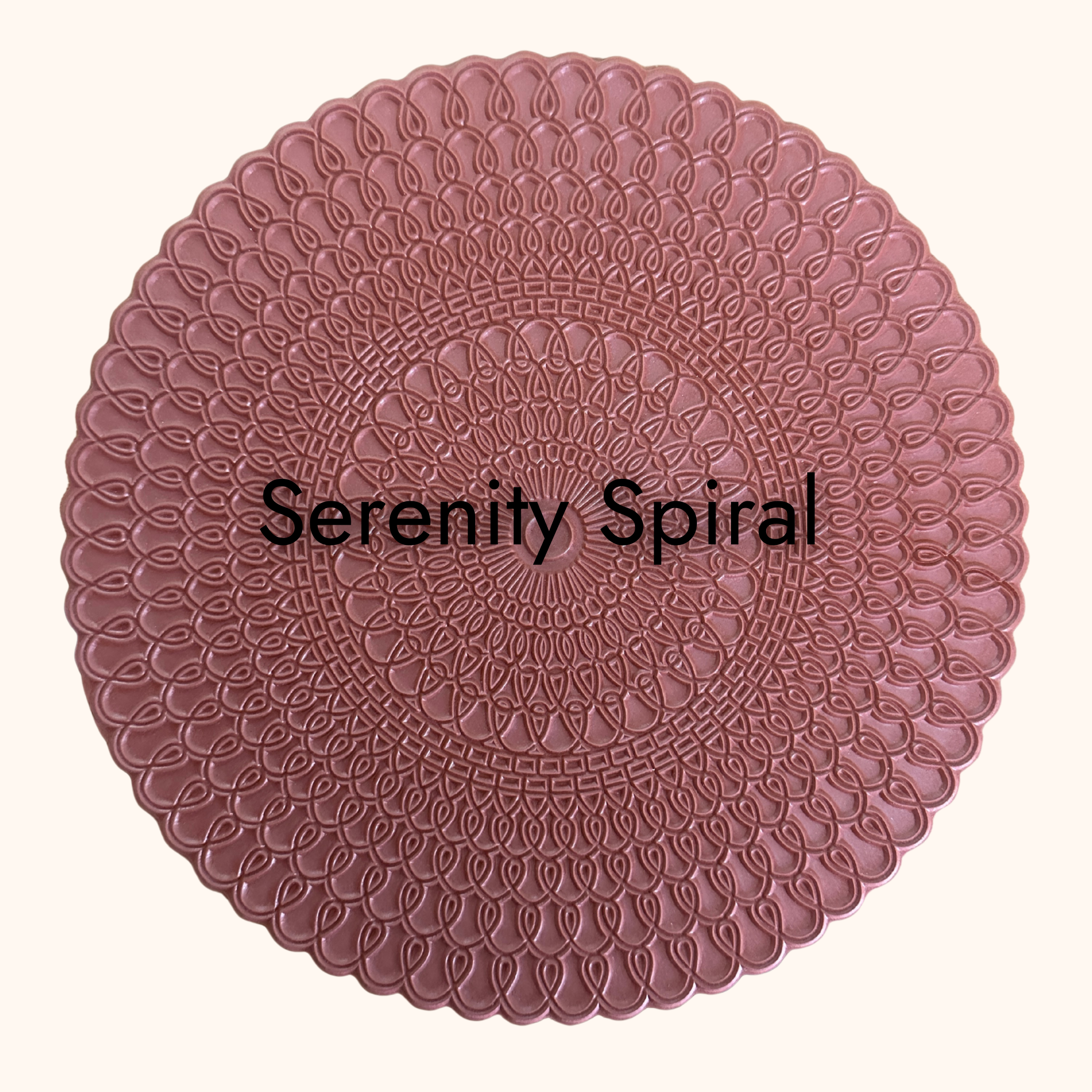 12" - Mandala Texture Mat Set - Set of 3 (1 x Serenity Spiral; 1x Solar Radiance; 1x Floral Rhapsody)