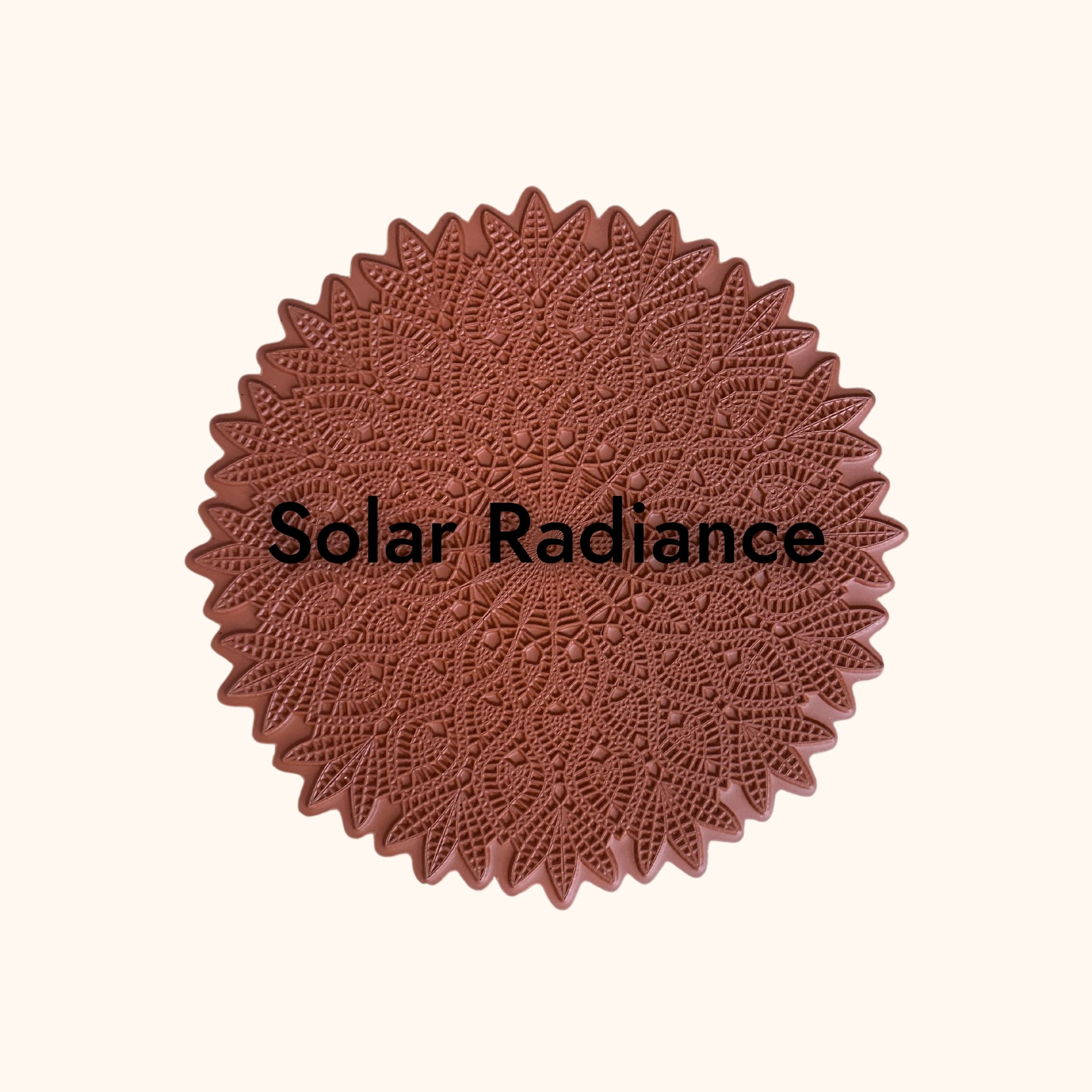 8" - Mandala Texture Mat Set - Set of 3 (1 x Serenity Spiral; 1x Solar Radiance; 1x Floral Rhapsody)